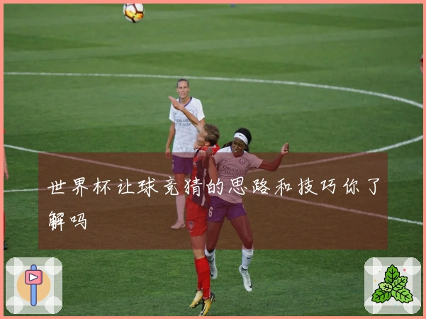 世界杯让球竞猜的思路和技巧你了解吗